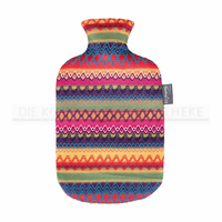 FASHY Wärmflasche Peru-Design rottöne